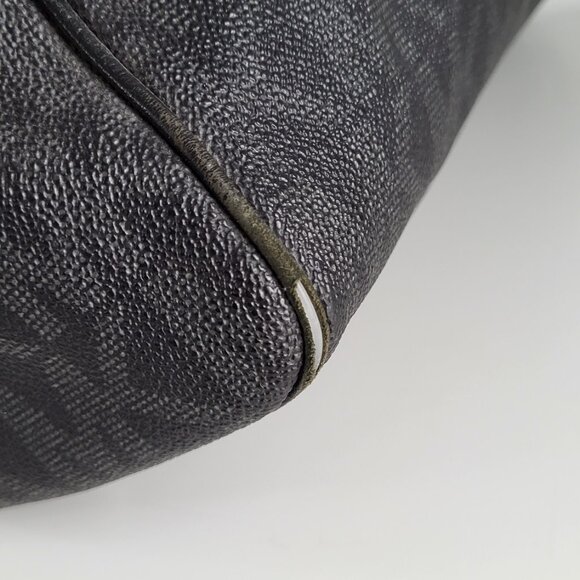 Michael Kors Jet Set Signature Tote • Black/Charcoal MK Logo • Large - Picture 11 of 12